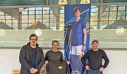 Tennis Club Ceva: lo stendardo delle Atp Finals con un Sinner gigante