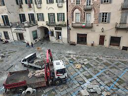 Ceva: in piazza Vittorio Emanuele II torna il lastricato