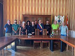 Peveragno. In Comune il saluto ai nuovi vertici di Carabinieri e Polizia locale