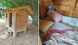 Scatta il provvedimento della Questura per la donna che bivaccava nella "casetta" dei giardini di via Cornice