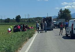 Scontro ai Dalmazzi tra Magliano e Sant'Albano. Giovane soccorso in codice rosso