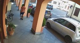 Ruba la bici sotto i portici della Farmacia, il titolare pubblica il video: «Qualcuno lo riconosce?»