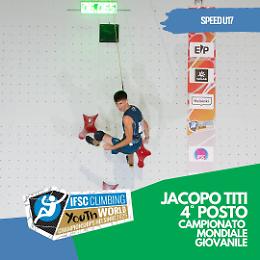 E’ Valbormidese l’U17 tra i quatto più veloci al mondo ad arrampicare
