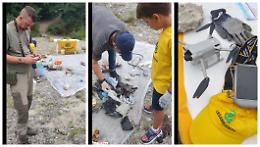 Volontari di Legambiente raccolgono e analizzano i rifiuti alla "spiaggia dei cristalli"