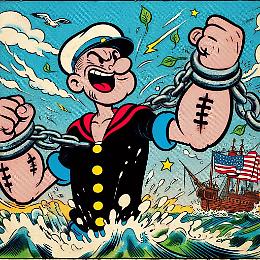 Popeye rompe le catene del copyright