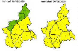 Meteo: per ARPA "allerta gialla", domani su tutto il Piemonte