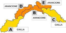 Da mezzanotte scatta l’allerta arancione per temporali