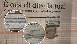 Nastro adesivo e lettera anonima: la lamentela sul cantiere alla tettoia. E il sindaco risponde