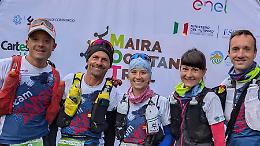 I trailer monregalesi che hanno completato la sfida in val Maira