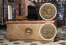 Cosa significano quelle tre immagini-simbolo sul nuovo altare della Cattedrale?
