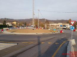 Nuova rotatoria alle Olle: completata la prima fase di lavori