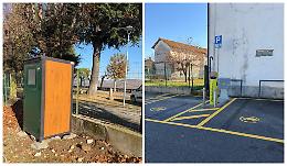 Nuovi servizi igienici pubblici e una colonnina per ricaricare le auto elettriche
