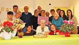 Nata un secolo fa a Montezemolo, buon compleanno a nonna Olga!