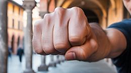 Colpito con un pugno nel centro di Ceva