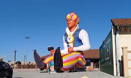 A Mondov&igrave; &egrave; gi&agrave;... Carnevale: da Mondovicino, il "giga Moro" saluta le mongolfiere