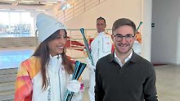 La Fiamma Olimpica attraversa Bra e Alba fino a Torino, con Benedetta Parodi e "Pecco" Bagnaia