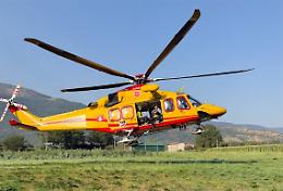 Auto fuori strada: interviene l&rsquo;elisoccorso