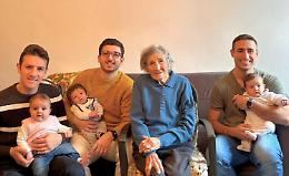 Addio Luigina, 102 anni, la nonna delle cinque generazioni
