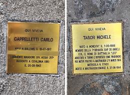 Carlo e "Leo", ammazzati dai nazifascisti: i loro nomi incisi sulle pietre