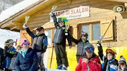 Baby sciatori in gara a quota 1400