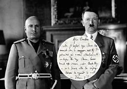Mette in vendita in una casa d'aste gli appunti di Mussolini dell'incontro con Hitler