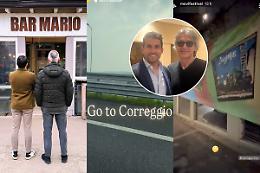 L'assessore Terreno e il suo staff "in missione" a Correggio... da Ligabue?