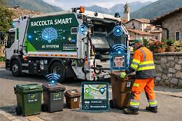 Intelligenza artificiale su camion e bidoni, per migliorare la raccolta rifiuti