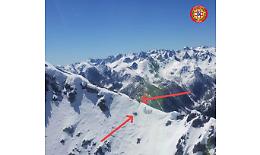 In bilico sulla cresta: scialpinista tedesco messo in salvo dal Soccorso Alpino