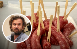 Lo chef stellato Carlo Cracco ambasciatore della salsiccia di Bra