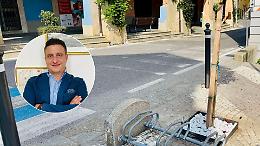 Nuove aiuole in corten e pietra bianca per valorizzare il paese