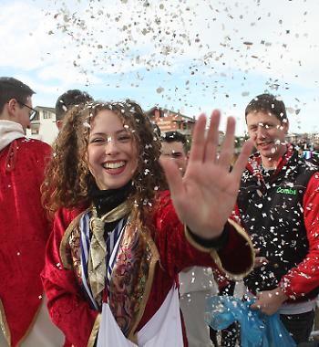 Facce da Carlev&egrave;! Volti e sorrisi della sfilata