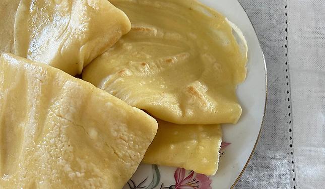 Crespelle con farina di ceci