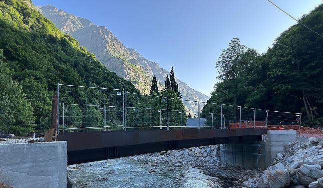 Limitazione al traffico per l'allestimento di un nuovo ponte sul Gesso mercoledì 27 e giovedì 28 agosto