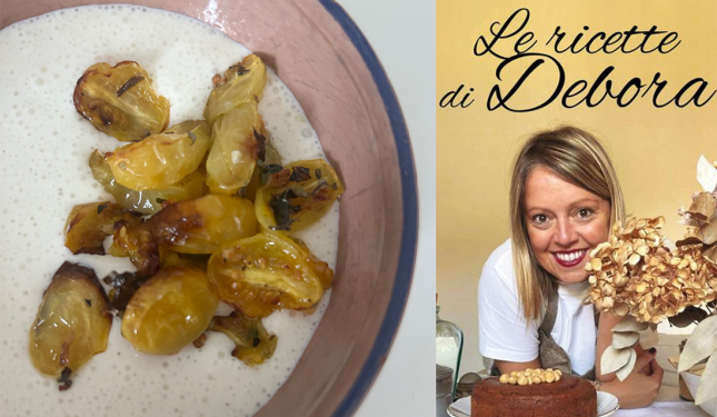 Crema di ricotta e pomodorini gialli