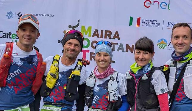 I trailer monregalesi che hanno completato la sfida in val Maira