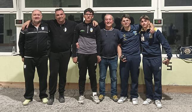 I giovani della Santalbanese vincono la poule di Pètanque a Niella