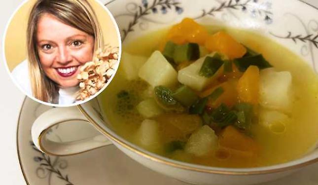 Minestrone zucca, porri e patate