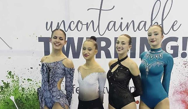 Buona anche la seconda, le twirler carrucesi vedono gli Italiani