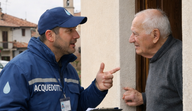 Falsi addetti dell'acquedotto cerano di introdursi nelle case a Farigliano: &laquo;Non aprite&raquo;