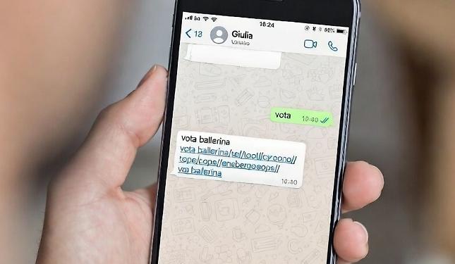 Messaggio WhatsApp da un amico: "Vota questa ballerina". Attenzione, &egrave; una truffa!