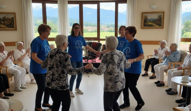 Assistenza e felicit&agrave;: il progetto che fa sorridere (e ballare) gli anziani in Casa di riposo