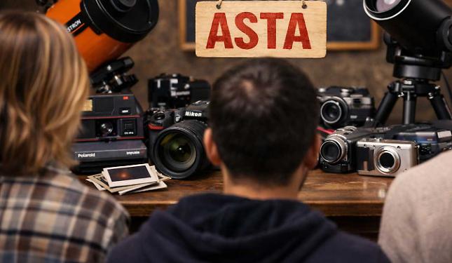 Videocamere, macchine fotografiche e anche due telescopi. La Scuola li vende all'asta