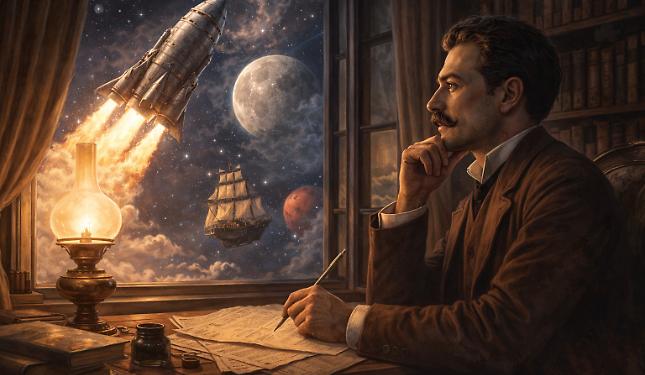 Emilio Salgari alla conquista della Luna