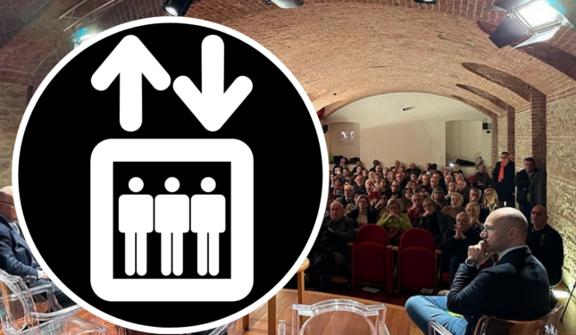 Il paese che abbatte le barriere: riattivato l&rsquo;ascensore per raggiungere il Teatro