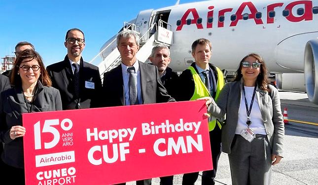 I 15 anni del volo Cuneo-Casablanca: Cuneo Airport celebra insieme a Air Arabia