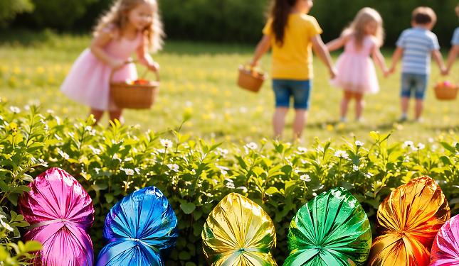 caccia alle uova di pasqua