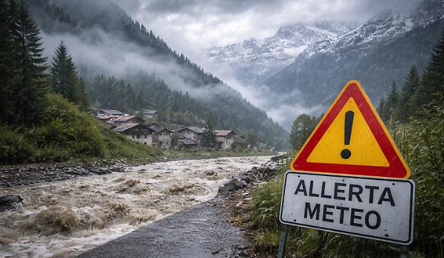 Il maltempo torna a colpire il Piemonte: scatta l&rsquo;allerta gialla su gran parte della regione