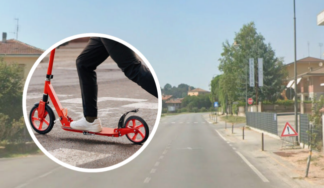 Ragazzo cade dal monopattino in via Torino: rilievi in corso