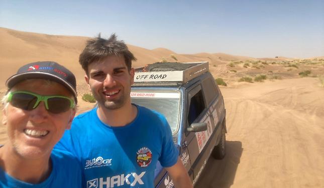 Dalle Langhe al deserto: l'impresa di Mauro e Andrea, al 5&deg; posto nel rally delle "Panda"