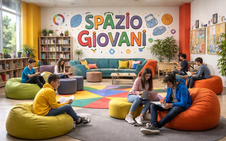 Uno spazio per i giovani dove giocare, studiare o leggere: "C'entro anch'io"